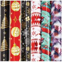 Бумага упаковочная новогодняя С ЭФФЕКТАМИ (1 шт) 70х100см ассорти ЗОЛОТАЯ СКАЗКА, 592189