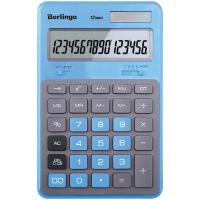 Калькулятор настольный Berlingo Hyper, 12 разр., двойное питание, 171*108*12, синий