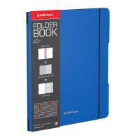 Тетрадь на резинке FolderBook, А5+, 48 листов, клетка, синяя