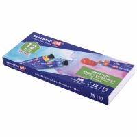 Акварель художественная в тубах НАБОР 12 цветов по 12 мл BRAUBERG ART, 191764