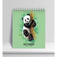 Скетчбук. 40л Wсп А6 10741-EAC обл БЦ мат лам 120г Панда Sev