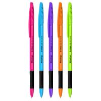 КанцРЦ Ручка шариковая Berlingo "Tribase grip color zone" синяя, 0,7мм, грип, ассорти