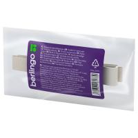 Лента для бейджей Berlingo "ID 200", 45см, силиконовый клип, светло-серый PDk_01011