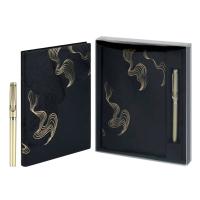 Ежедневник недатированный + ручка шариковая А5, Виннер черный, 120 л., арт. 70561