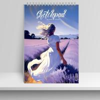 Скетчпад 40л гребень А4 Прогулка 15119-EAC софт-тач лак текстура 120г