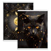 Тетрадь-перевертыш А4 80 л. клетка, Кот-Маг, арт. 69615