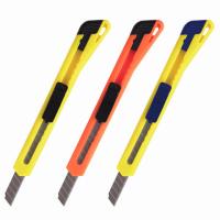 Самсон Нож канцелярский 9 мм BRAUBERG "Classic", фиксатор, корпус ассорти, упаковка с европодвесом,