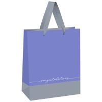 КанцРЦ Пакет подарочный 18*23*10см MESHU "Duotone. Gray-lavender", отд. фольгой, матовая ламинация
