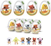 Дали Большое пластиковое яйцо с игрушкой и сахарным драже "Лео и Тиг"  30гр.*8*6