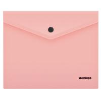Папка-конверт на кнопке Instinct, А5+, 180 мкм, фламинго