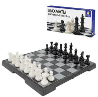 Купить Шахматы магнитные, пластиковые, доска 19*19см, ЗОЛОТАЯ СКАЗКА в БУКВАЕШКА