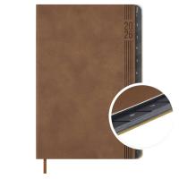 Еженедельник датированный 2026 А5, Буйвол бежевый, 80 л., арт. 70336