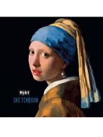 MyArt. Квадратный скетчбук. Ян Вермеер. Девушка с жемчужной серёжкой