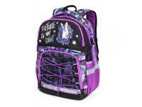 КанцАкадем Рюкзак эргоном Seventeen Черный единорог 41 x 30 x 18 см. SKJB-UTE-819