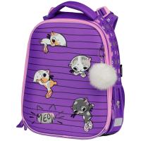 Ранец Berlingo Expert Max "Kittens lilac" 37*28*16см, 2 отделения, анатомическая спинка, дож