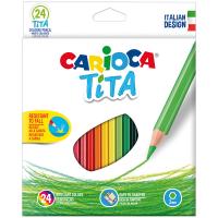Карандаши цветные пластиковые Tita, 24 цвета