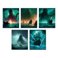 Тетрадь А5 96л. Скрепка. Клетка. Фантастические миры