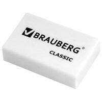 Самсон Ластик BRAUBERG, 26х17х7 мм, белый, прямоугольный, 221033