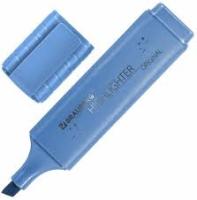 Самсон Текстовыделитель перламутровый СИНИЙ BRAUBERG, линия 1-5 мм, 152441