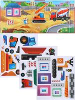 Купить книгу Игра с магнитами "Стройка" (445х200х2 мм, 3 листа) 