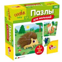 Купить Игрушка развивающая: набор из 8 пазлов "Лес", 32 элемента в БУКВАЕШКА