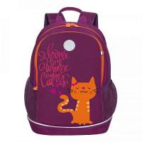 Рюкзак школьный темно-розовый, RG-163-13