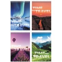 КанцРЦ Блокнот А6 60л. на гребне BG "Время путешествий"