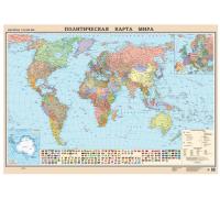 Политическая карта мира масштаба 1:25 млн., 2 листа