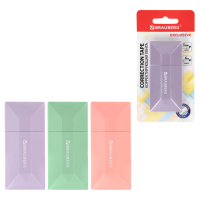 Корректирующая лента BRAUBERG, 5 мм х 6 м, цвет ассорти, блистер