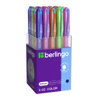 КанцРЦ Ручка шариковая Berlingo "I-10 Color" 0,4мм, синяя, корпус ассорти CBp_40015