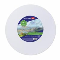 Холст на подрамнике BRAUBERG ART CLASSIC, 40см, грунт, круг, 45%хлоп., 55%лен, среднее зерно