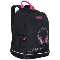 Рюкзак школьный черный, 28x38x18 см