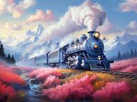 Купить Алмаз мозаика 30х40 см. Скорый поезд в БУКВАЕШКА