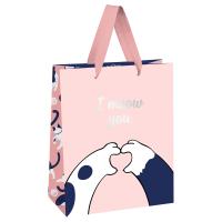 КанцРЦ Пакет подарочный 18*23*10см MESHU "Paws", фольга, матовая ламинация