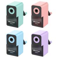 Точилка механическая Berlingo "Instinct", цвета в асс., пласт. корпус, инд. упак. BM1265