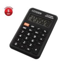 КанцРЦ Калькулятор карманный Citizen LC-210NR, 8 разр., питание от батарейки, 64*98*12мм, черный, L
