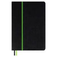 Ежедневник недатированный А5, Сариф черный/салатовый, 160 л., арт. 70625
