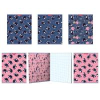 Тетр 48л скр А5 кл 14122/5-EAC софт-тач лам выб УФ лак цв оборот Котики-Енотики