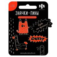 Значки-пины арт. 71129 / 50 МОНСТРИКИ ( 3 шт. в наборе, размер значка/-ов: 31х24/31х26/1