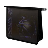 Папка для школьных тетрадей на молнии пластиковая А5 Баскетбольный мяч, арт. 69299