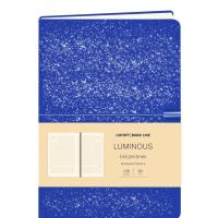 Ежедневник недат. А5 136л. Luminous. Синий космос, иск.кожа. Интегральн.