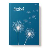 Записная книжка А5 96л Одуванчики 7БЦ 13440-EAC мат лам тисн фольг