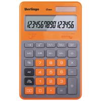 Калькулятор настольный Berlingo Hyper, 12 разр., двойное питание, 171*108*12, оранжевый