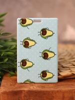 Милота Держатель для карт Avocado and popka (6,5 х 10,4 см)