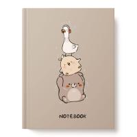 Книжка записная А6 64л 7БЦ 14383-EAC глянц лам тисн фольг Милые музыканты