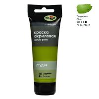 КанцРЦ Краска акриловая художественная Гамма "Студия", 75мл, пластиковая туба, оливковая 280220520