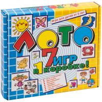 Игра настольная Лото, Десятое королевство 7 игр в 1 коробке (большое), картонная коробка