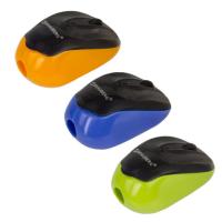 Самсон Точилка BRAUBERG "Click", с контейнером, пластиковая, корпус ассорти, 228445