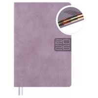 Ежедневник датированный 2026 А6+, Тиволи Глосс сиреневый, 176 л., арт. 70296