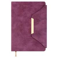 Ежедневник недатированный А5, Спилок Делавэ бордовый, 160 л., арт. 70608